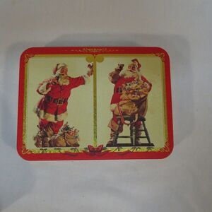 VTG Coca-cola Santa Claus 2 Decks Playing Cards Collectible Tin 1994 Sealed